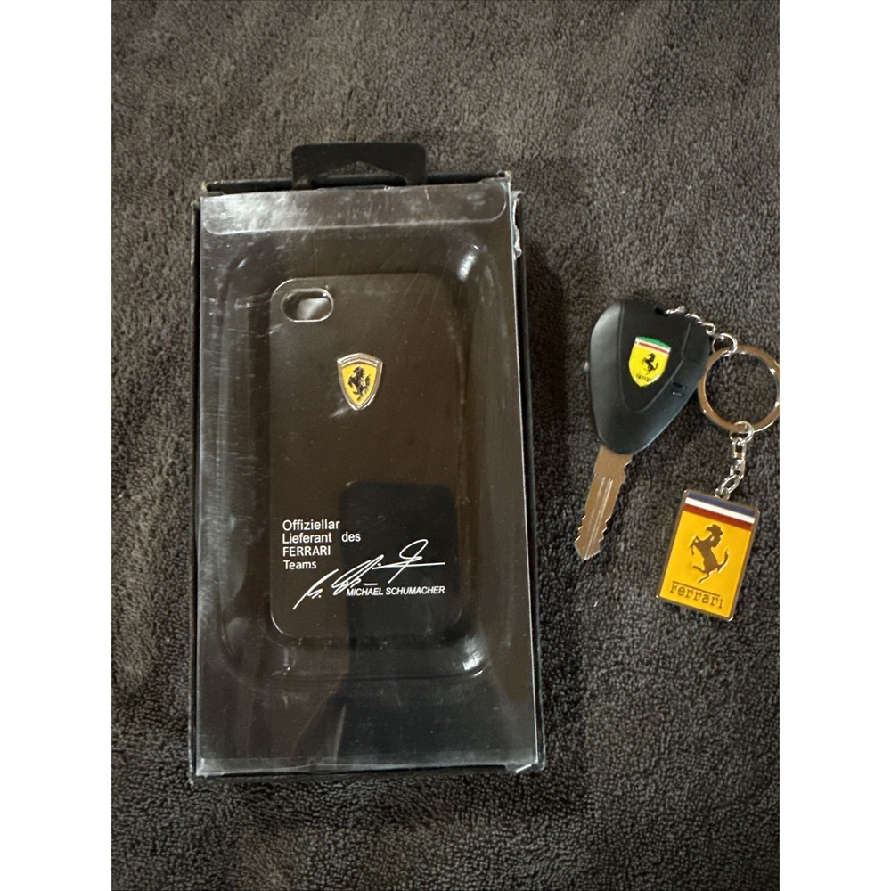 Ferrari Phone Case & Keychain Set‎ Michael Schumacher Official Team Merchandise